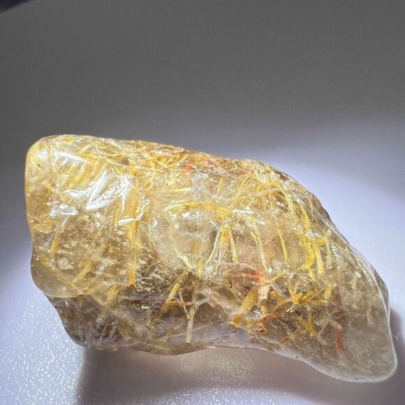 Golden Rutilated Quartz Crystal Freeform (#8) - Picture 3 of 10